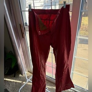 Red pleather split leg pants, fashion Noma size XL